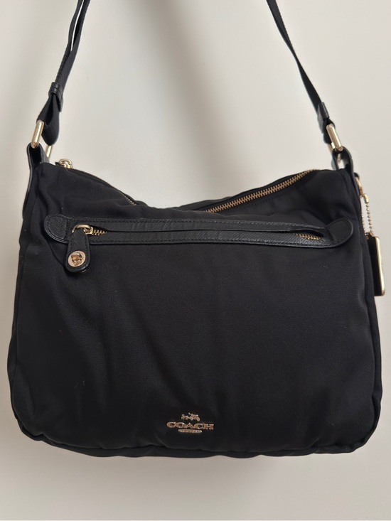 Coach Handbags - Coach Black Nylon Crossbody Bag Style 35502